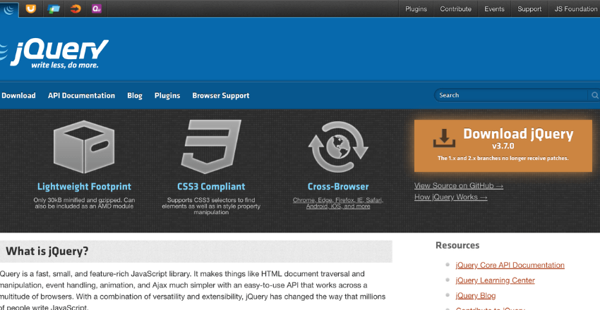 Current Usage of jQuery