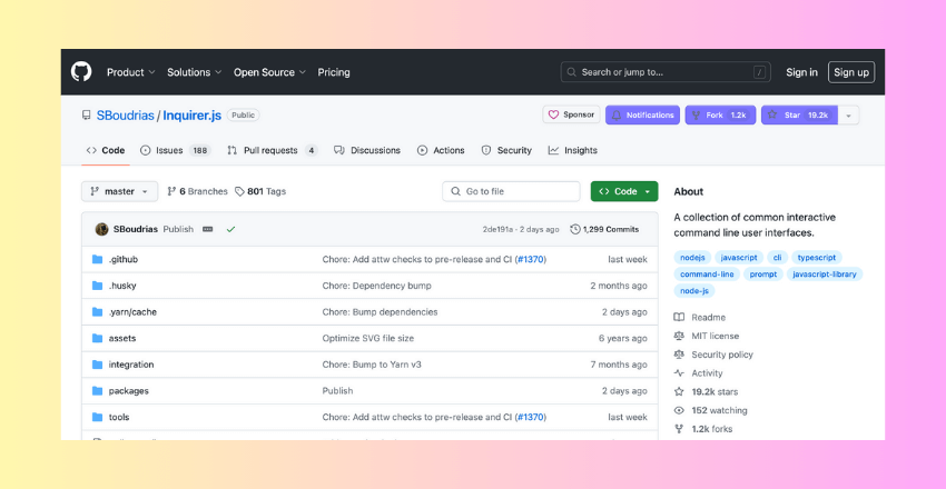 SBoudrias/Inquirer.js
